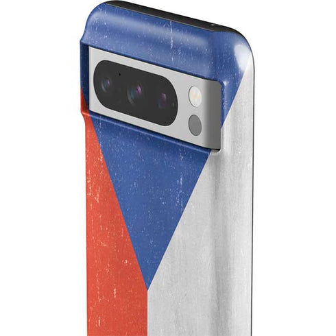 Czech Republic Flag Distressed Google Pixel 8 Pro Impact Case